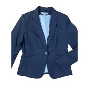 H&M Blazer Sports Coat  Black Line Size 8 Fitted Business